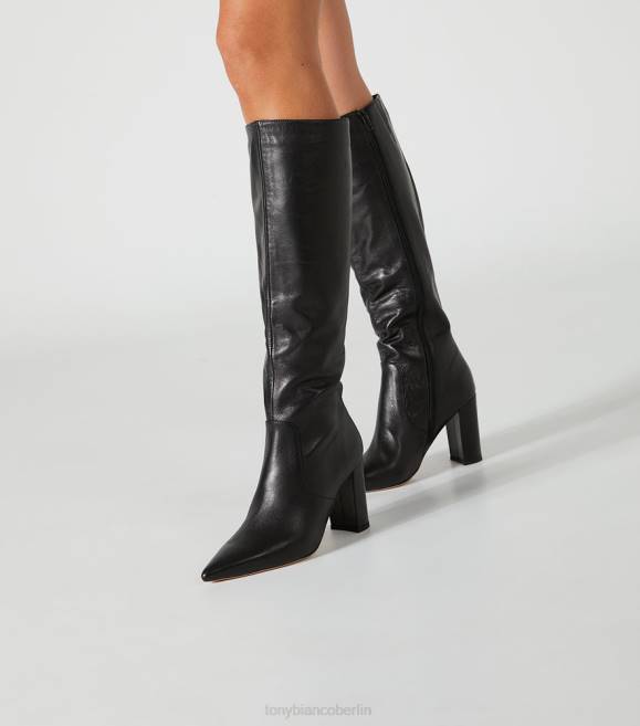 kniehohe Stiefel| de Tony Bianco Frauen epische Wadenstiefel schwarzes Venedig 4624450